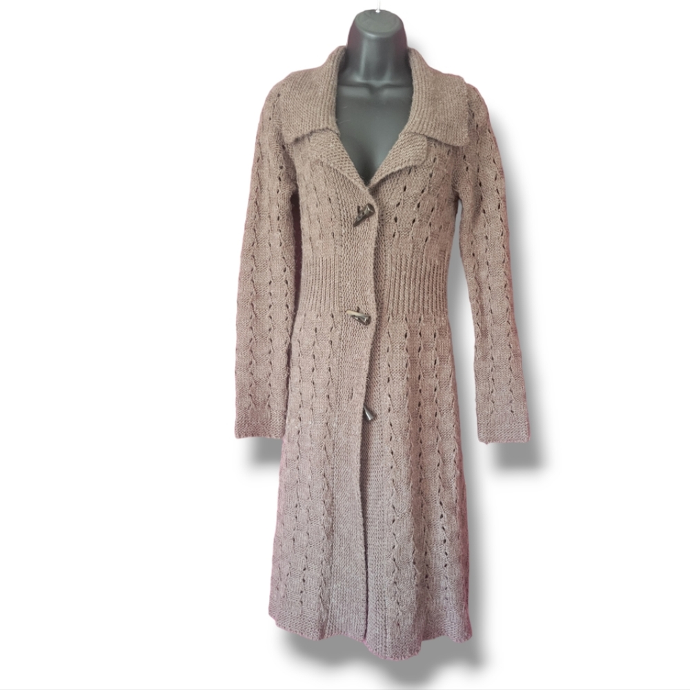 Cynthia Rowley Wool Blend Extra Long Sweater Sz Sm